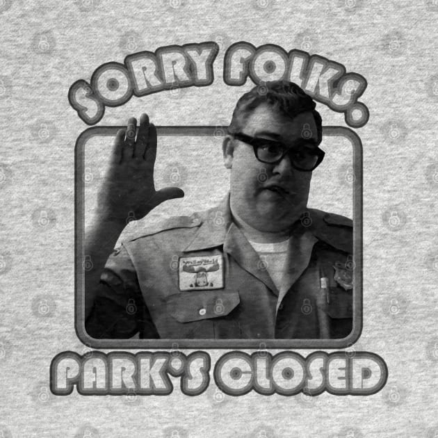 Walley World - Sorry Folks, Park’s Closed // BW Halftone Style by Th3Caser.Shop
